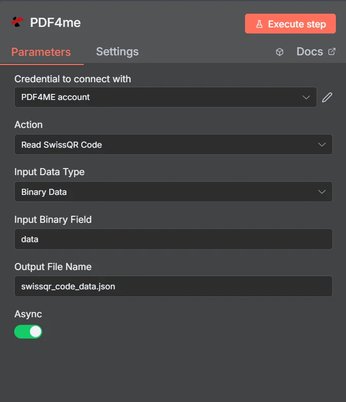 Leia o código QR suíço